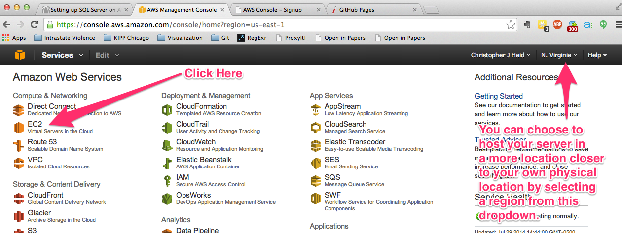 AWS Management Console 1